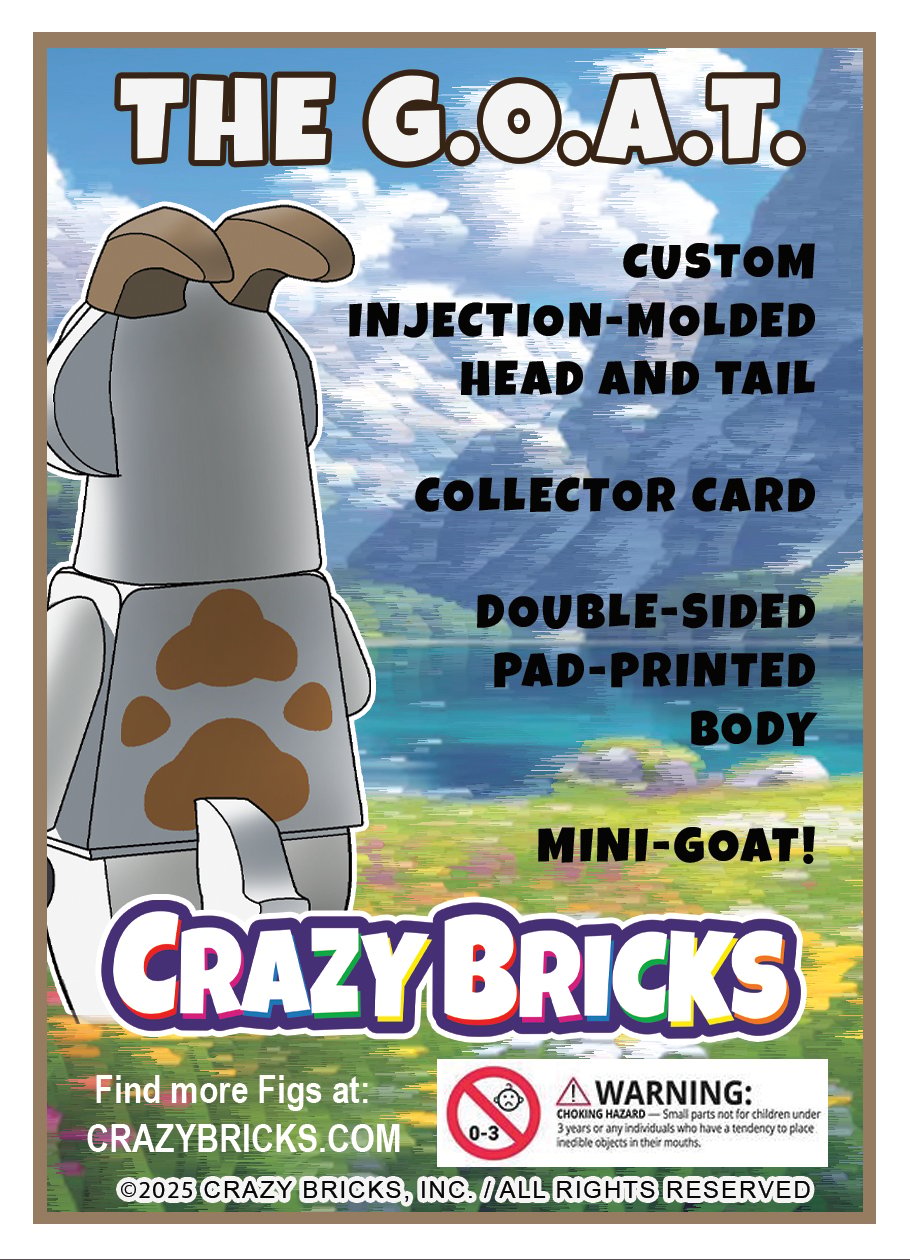 The G.O.A.T. - Limited Edition Minifig | Crazy Bricks